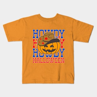 Howdy Halloween Jack-O-Lantern Kids T-Shirt